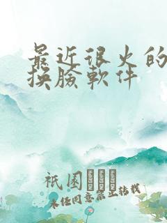 最近很火的ai换脸软件