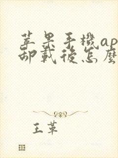 苹果手机app卸载后怎么恢复