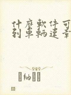 什么软件可以查到车辆违章