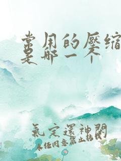 常用的压缩软件是哪一个