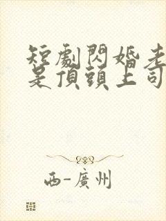 短剧闪婚老公竟是顶头上司