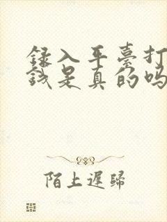 录入平台打字赚钱是真的吗