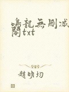 鸣龙无删减笔趣阁txt