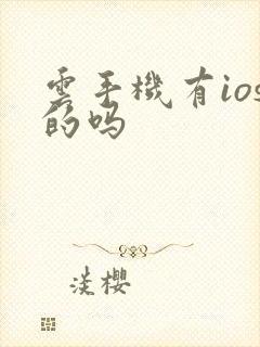 云手机有ios的吗