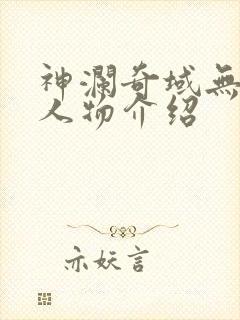 神澜奇域无双珠人物介绍