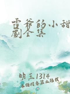 霍爷的小甜妻短剧全集