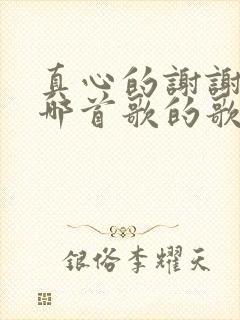 真心的谢谢你是哪首歌的歌词