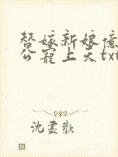 替嫁新娘亿万老公宠上天txt全文下载