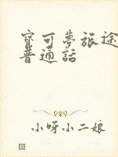 宝可梦旅途全集普通话