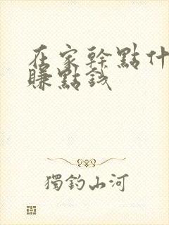 在家干点什么能赚点钱