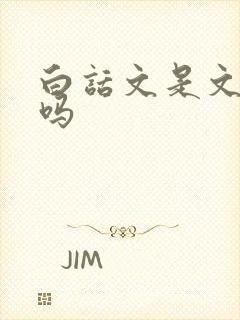 白话文是文言文吗