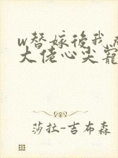 w替嫁后我成了大佬心尖宠》