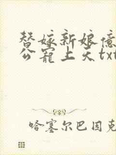 替嫁新娘亿万老公宠上天txt