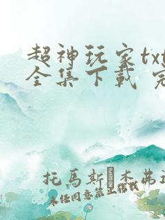 超神玩家txt全集下载 完整版