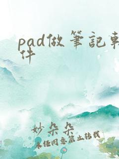 pad做笔记软件