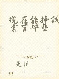 现在能挣钱的行业有哪些