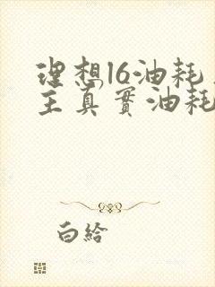 理想l6油耗车主真实油耗是多少