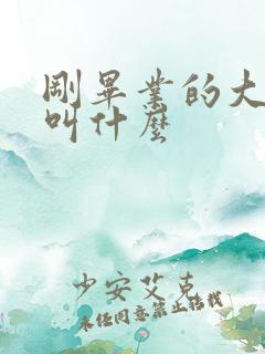 刚毕业的大学生叫什么