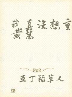 我真没想重生啊黄慧