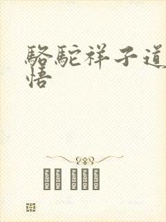 骆驼祥子道理感悟