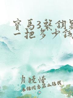 宝马3系钥匙配一把多少钱