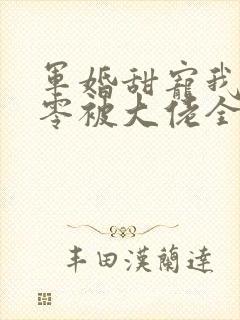 军婚甜宠我在九零被大佬全家团宠了