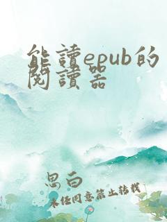 能读epub的阅读器