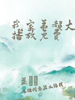 我家弟超大动漫播放免费