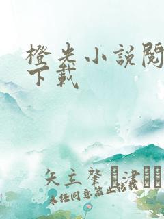 橙光小说阅读器下载