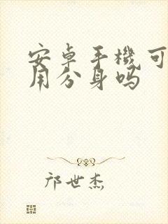 安卓手机可以应用分身吗