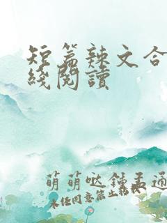 短篇辣文合集在线阅读