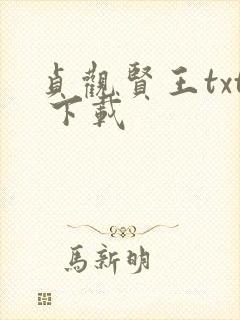 贞观贤王txt 下载