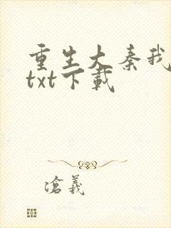 重生大秦我为皇txt下载