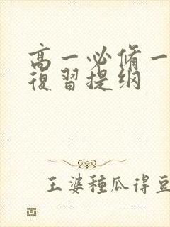 高一必修一化学复习提纲