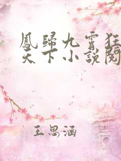 凤归九霄狂妃逆天下小说阅读