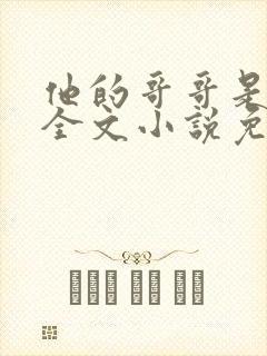 他的哥哥是恶魔全文小说免费阅读无弹窗