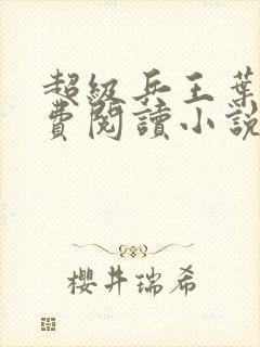 超级兵王叶谦免费阅读小说