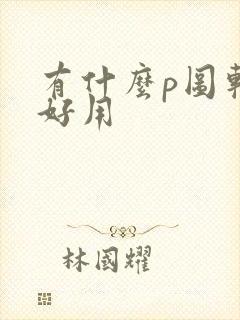 有什么p图软件好用