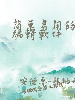 简单易用的视频编辑软件