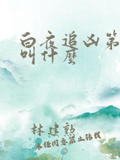 白夜追凶第二季叫什么