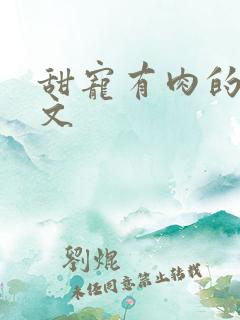 甜宠有肉的穿书文