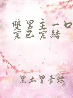 双男主一口气看完已完结