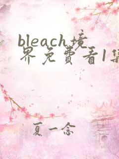 bleach境界免费看1集至115集