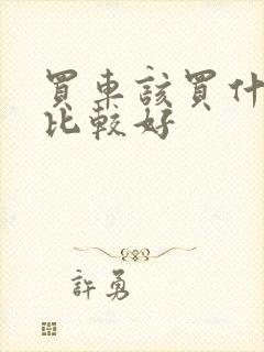 买车该买什么车比较好