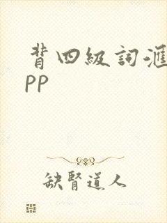 背四级词汇的app