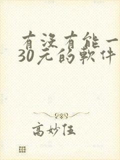 有没有能一天赚30元的软件