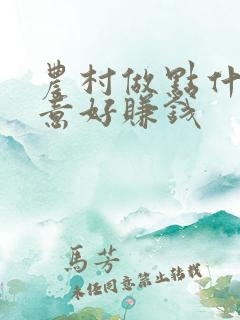 农村做点什么生意好赚钱