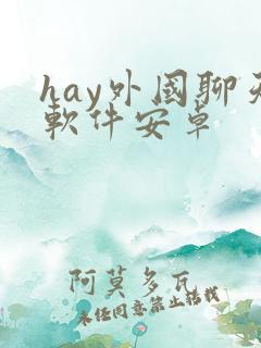 hay外国聊天软件安卓