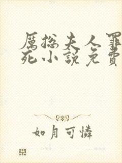 厉总夫人罪不至死小说免费观看听书