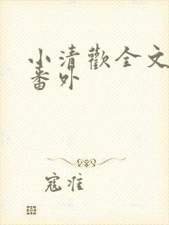 小清欢全文阅读番外